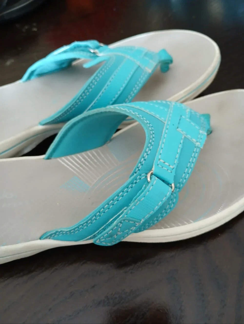 Clark's Breeze Sea Cloudsteppers Aqua Size 7 Slip On